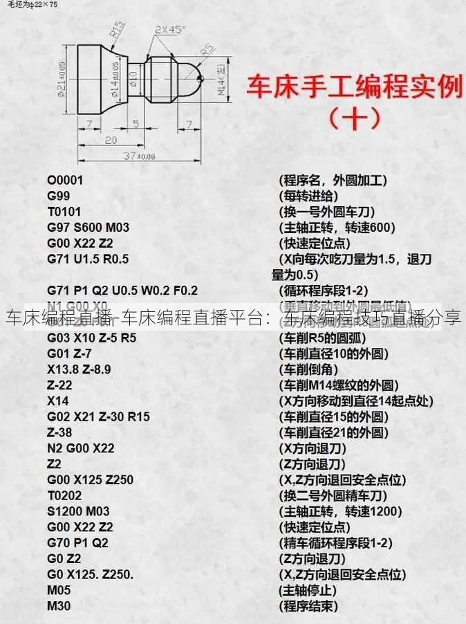 车床编程直播-车床编程直播平台：车床编程技巧直播分享