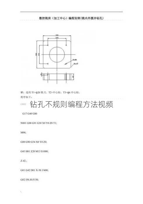 钻孔不规则编程方法视频