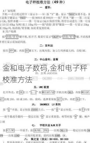 金和电子数码,金和电子秤校准方法