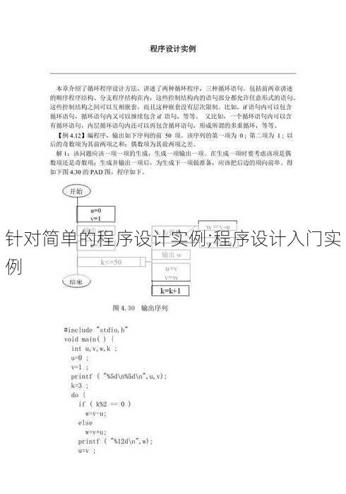 针对简单的程序设计实例;程序设计入门实例