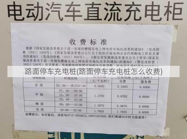 路面停车充电桩(路面停车充电桩怎么收费)