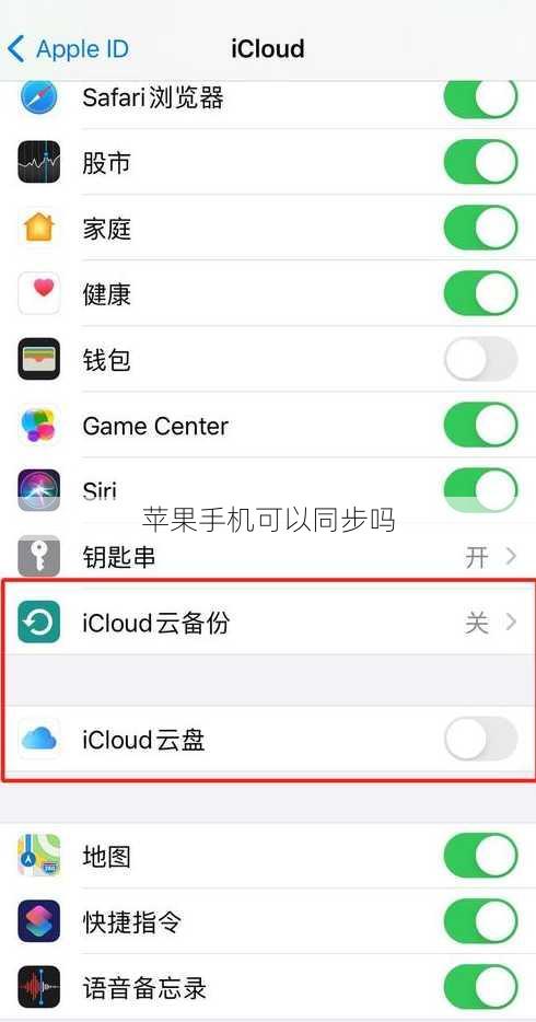 苹果手机可以同步吗