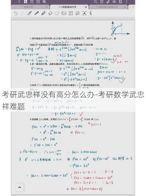 考研武忠祥没有高分怎么办-考研数学武忠祥难题