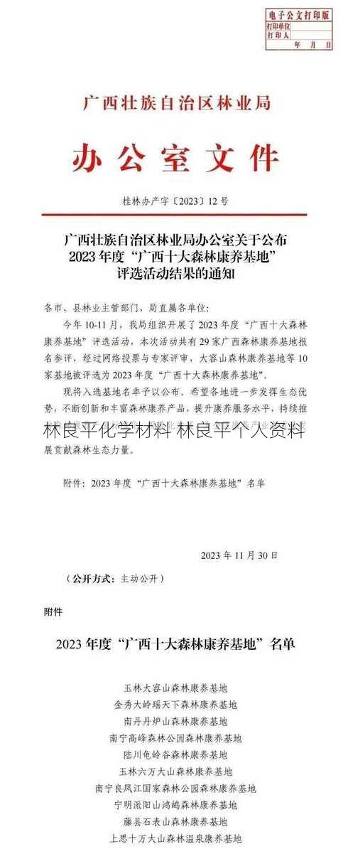 林良平化学材料 林良平个人资料