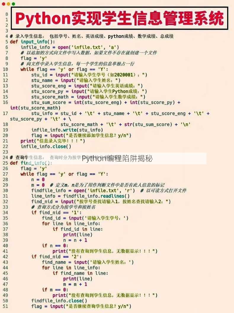 Python编程陷阱揭秘