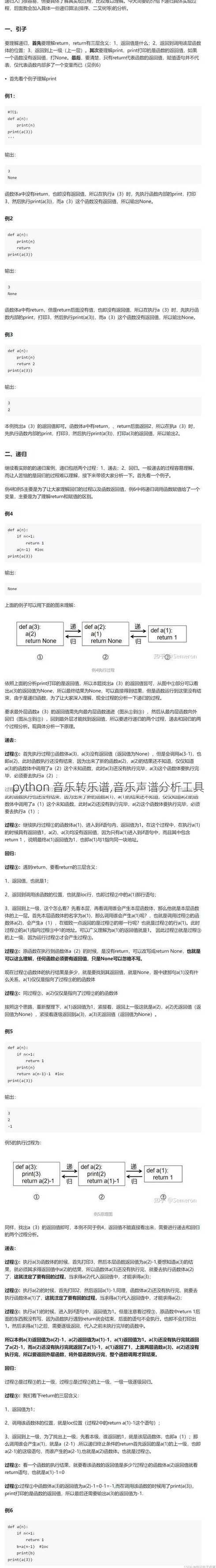 python 音乐转乐谱,音乐声谱分析工具