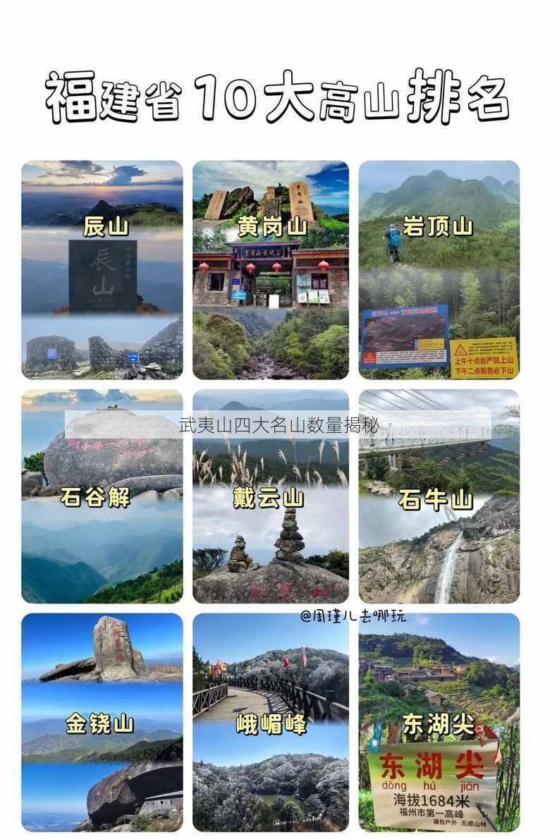 武夷山四大名山数量揭秘