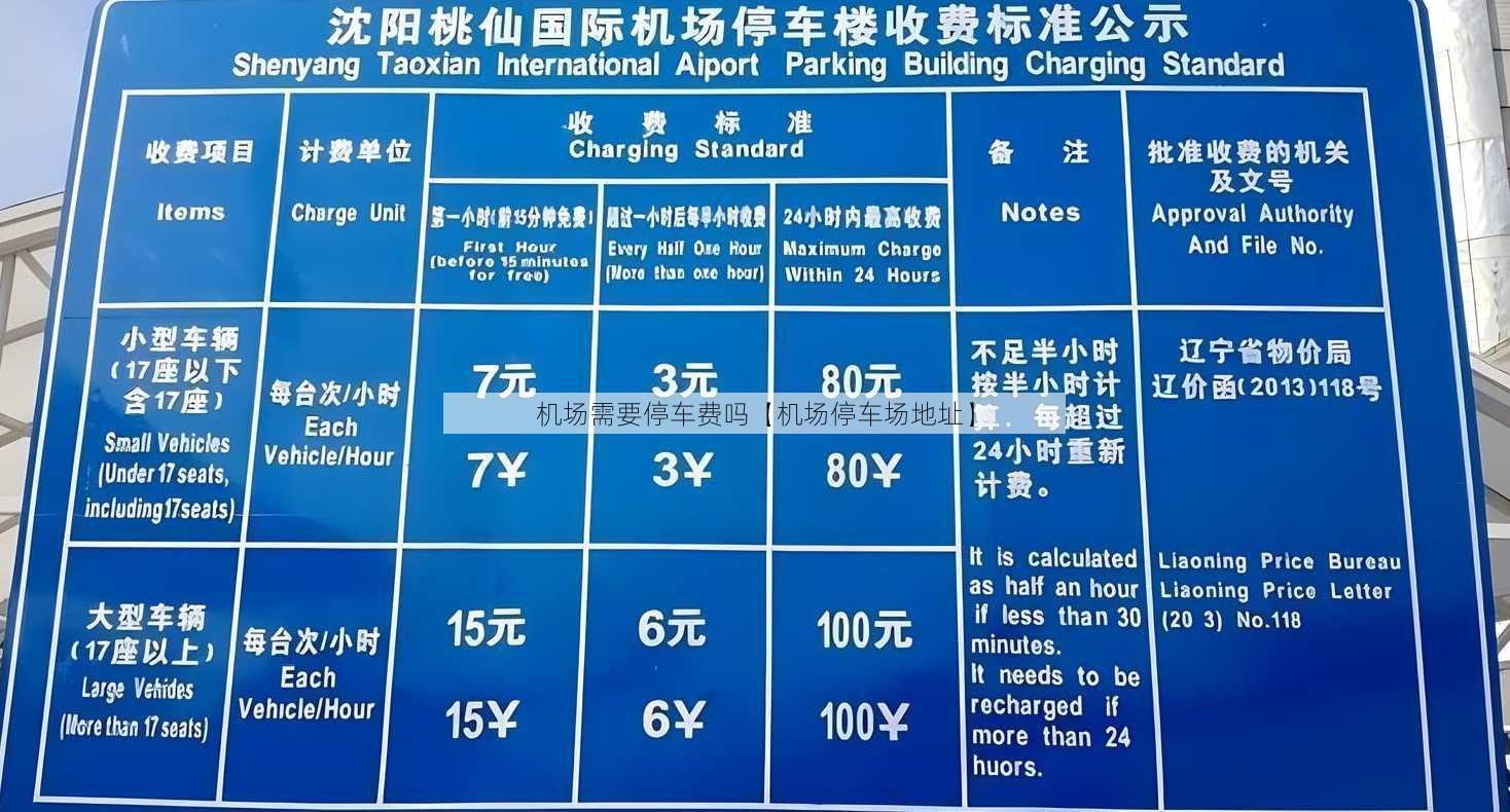 机场需要停车费吗【机场停车场地址】