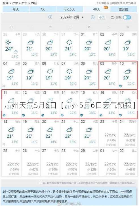 广州天气5月6日【广州5月6日天气预报】