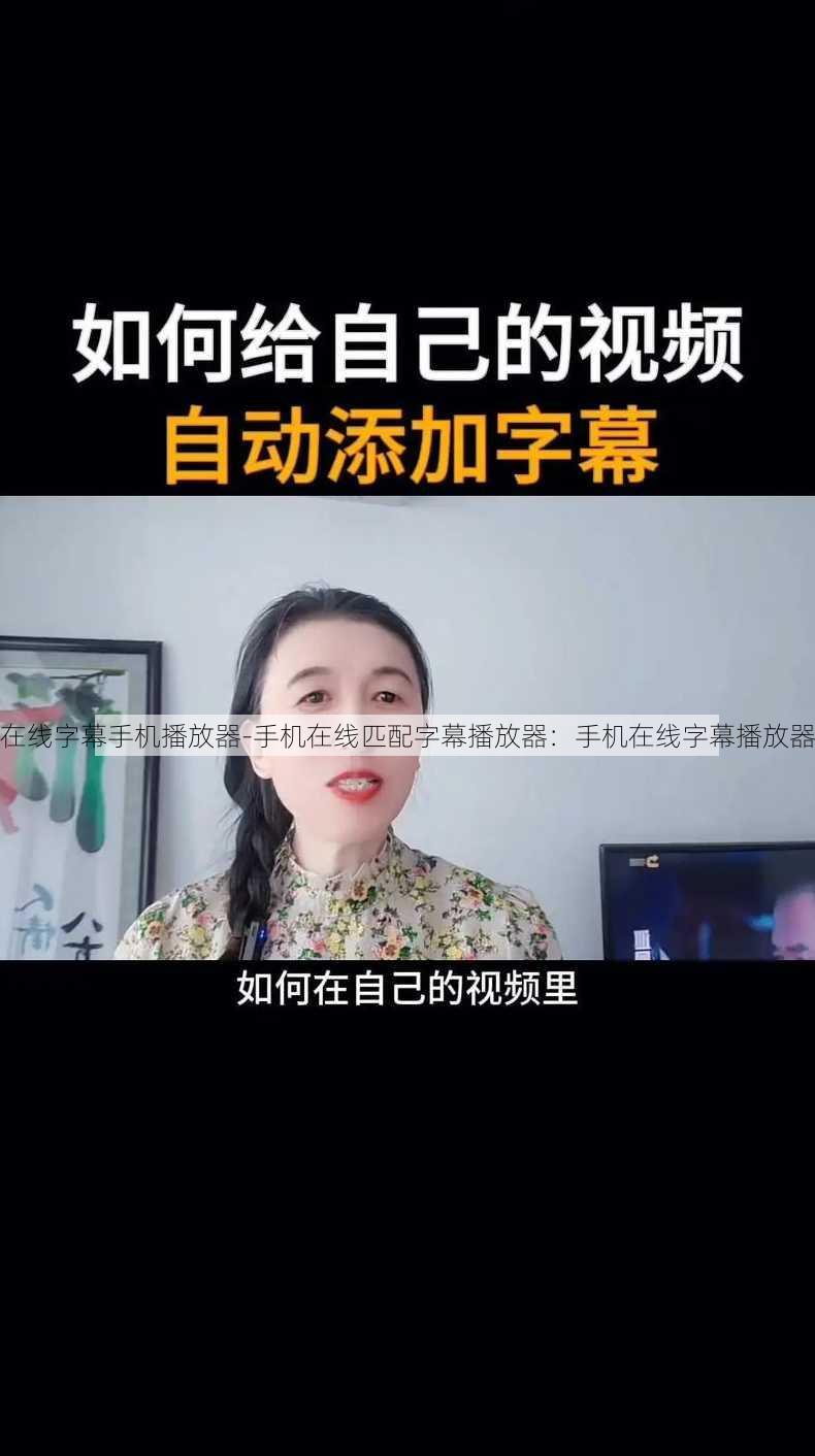 在线字幕手机播放器-手机在线匹配字幕播放器：手机在线字幕播放器