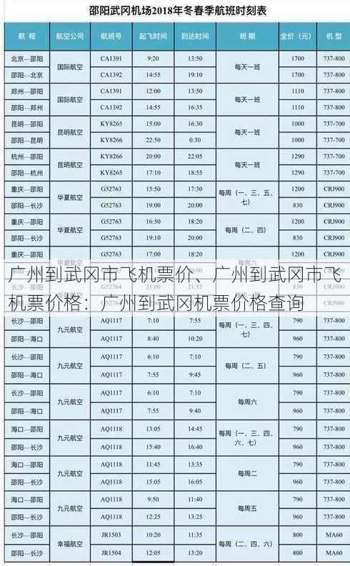 广州到武冈市飞机票价、广州到武冈市飞机票价格：广州到武冈机票价格查询