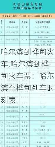 哈尔滨到桦甸火车,哈尔滨到桦甸火车票：哈尔滨至桦甸列车时刻表