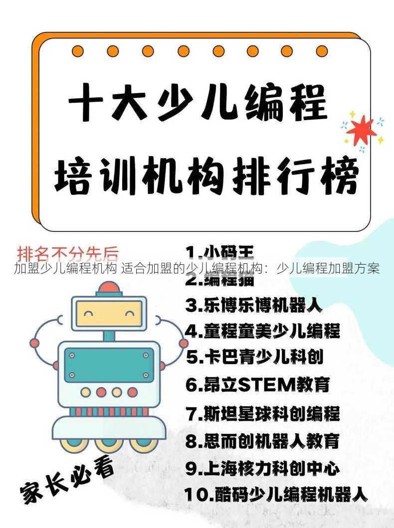 加盟少儿编程机构 适合加盟的少儿编程机构：少儿编程加盟方案