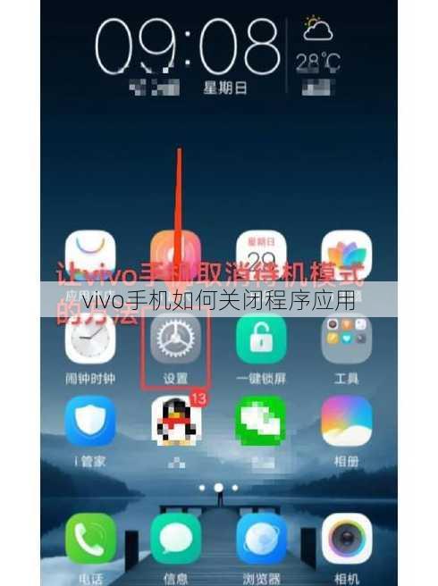 vivo手机如何关闭程序应用