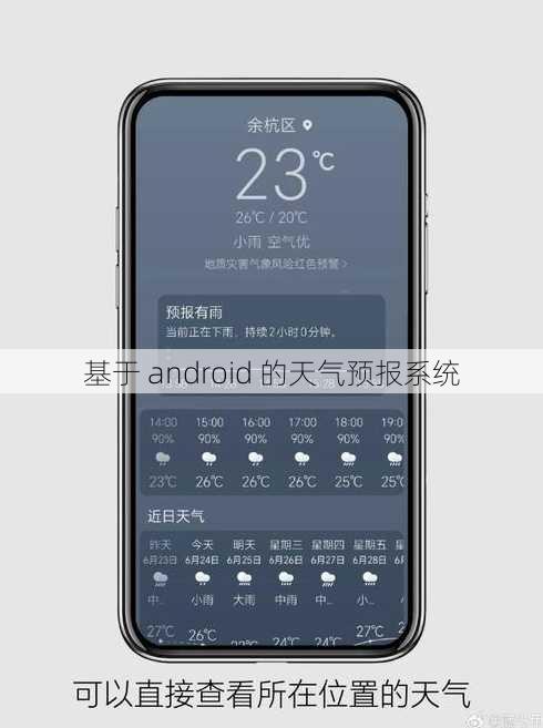 基于 android 的天气预报系统