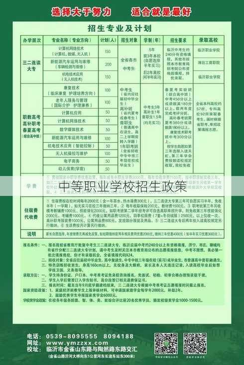 中等职业学校招生政策