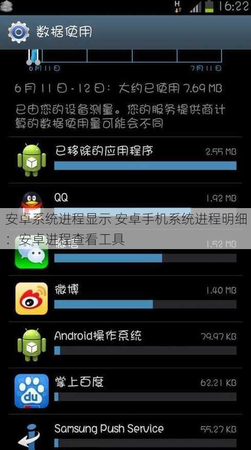 安卓系统进程显示 安卓手机系统进程明细：安卓进程查看工具