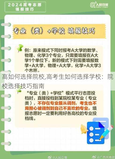 高如何选择院校,高考生如何选择学校：院校选择技巧指南