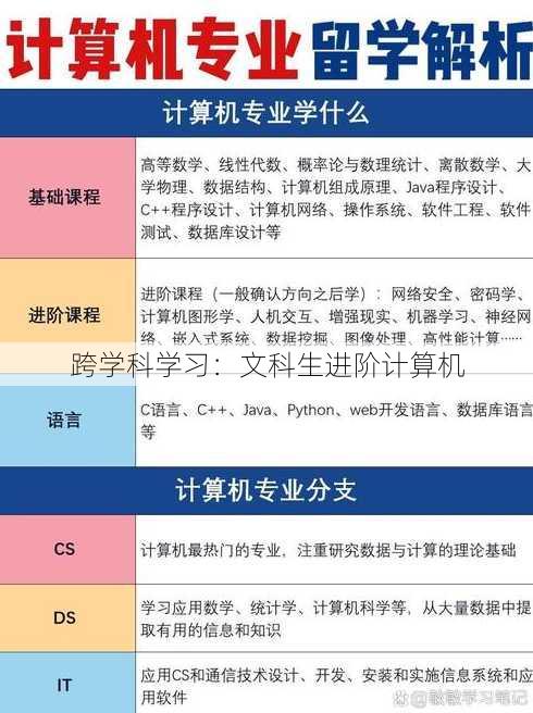 跨学科学习：文科生进阶计算机