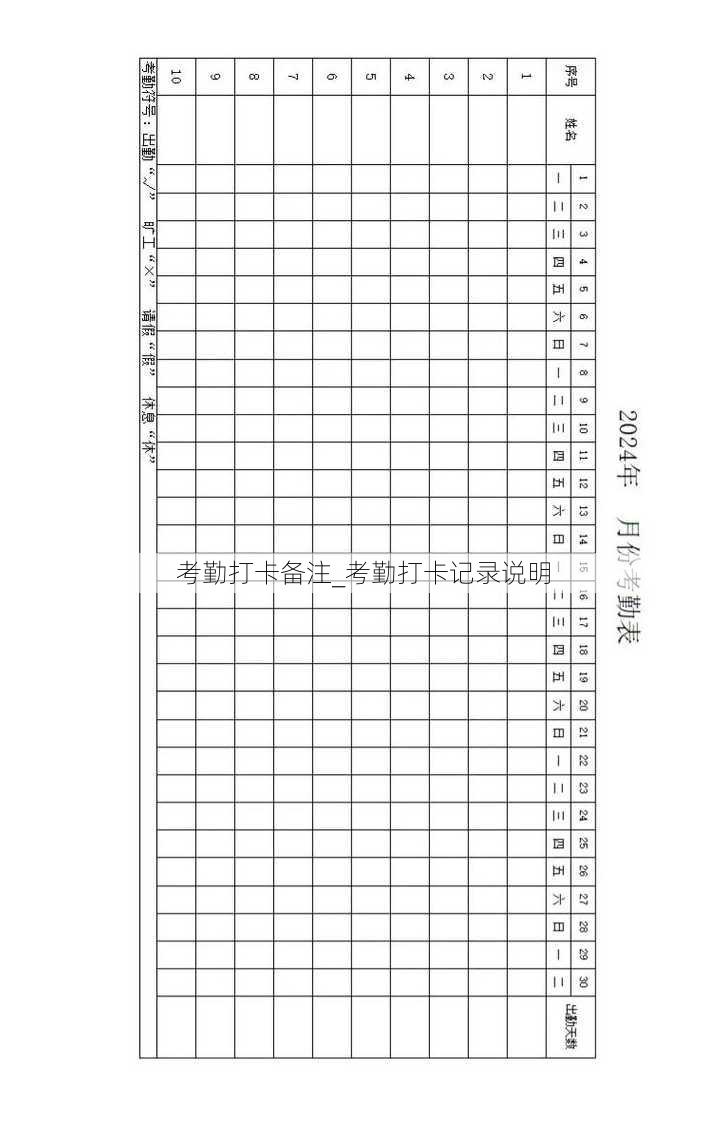 考勤打卡备注_考勤打卡记录说明