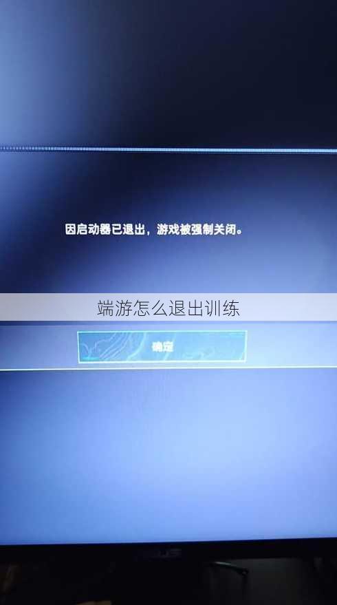 端游怎么退出训练