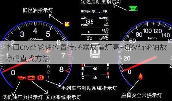 本田crv凸轮轴位置传感器故障灯亮—CRV凸轮轴故障码查找方法