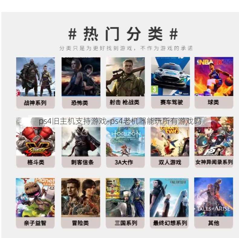 ps4旧主机支持游戏-ps4老机器能玩所有游戏吗