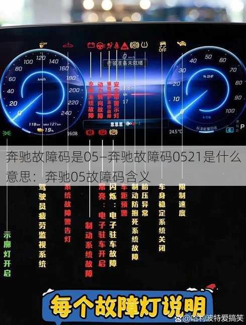 奔驰故障码是05—奔驰故障码0521是什么意思：奔驰05故障码含义