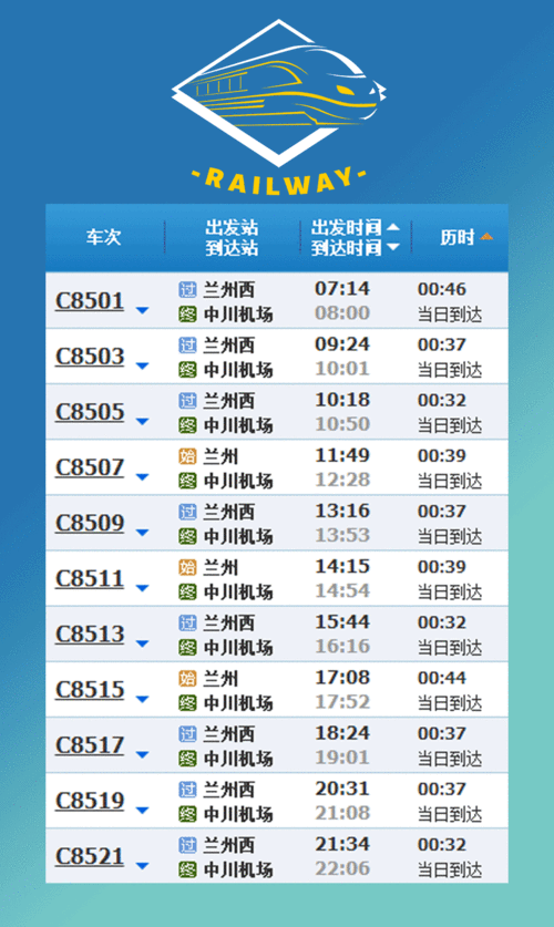 兰州到安宁机场高铁多少钱—兰州安宁机场高铁时刻表