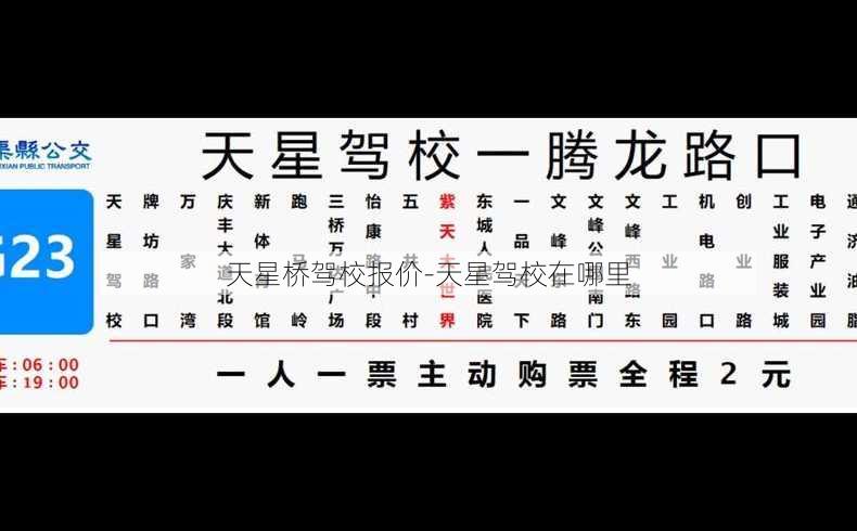 天星桥驾校报价-天星驾校在哪里