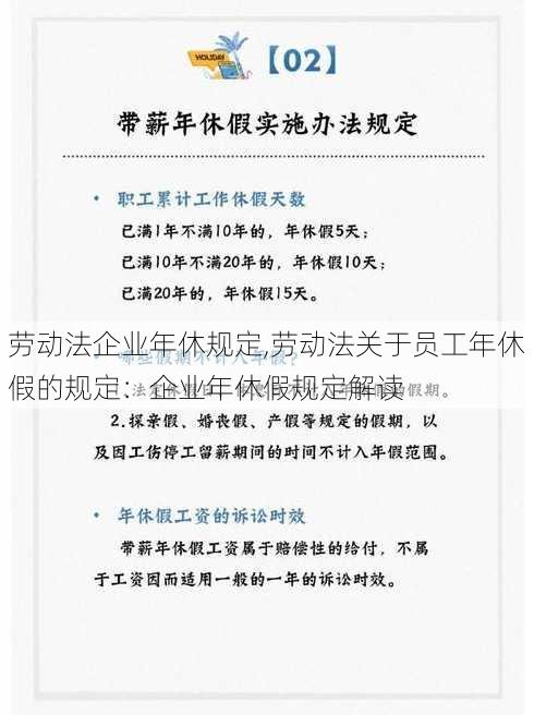 劳动法企业年休规定,劳动法关于员工年休假的规定：企业年休假规定解读