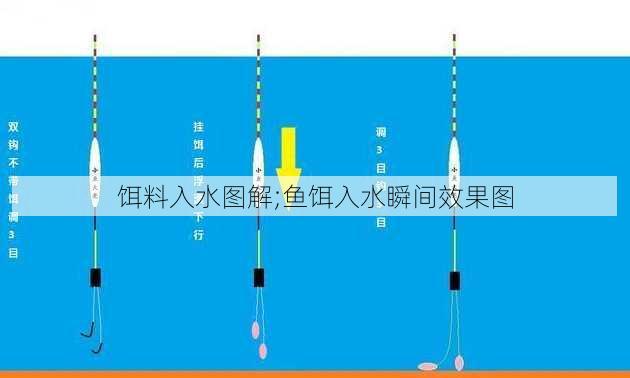 饵料入水图解;鱼饵入水瞬间效果图