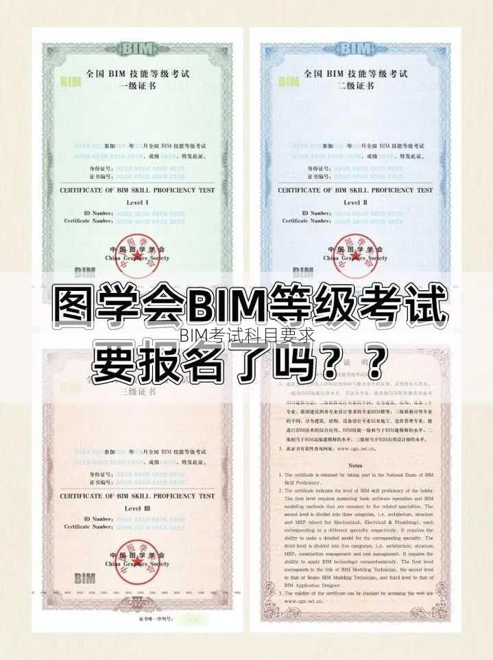 BIM考试科目要求