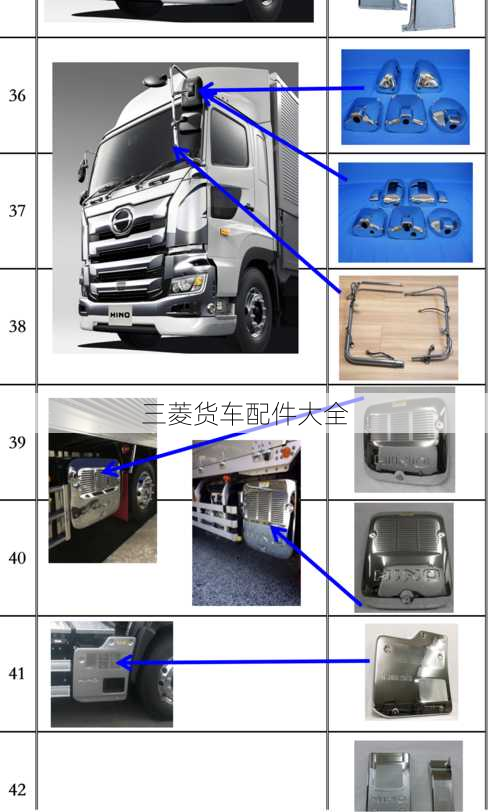 三菱货车配件大全