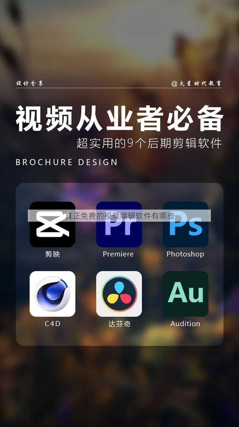 真正免费的视频编辑软件有哪些