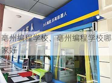 亳州编程学校、亳州编程学校哪家好